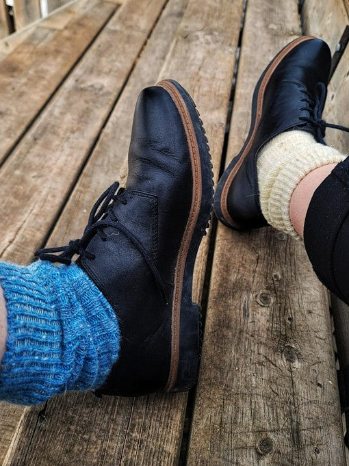 Wool socks. Blue